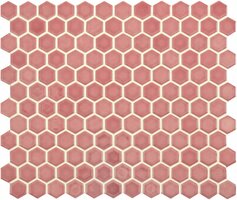 Mini Pink Gloss Hexagon, 304 x 260 x 5
