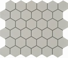 Porcelain White Hexagon, 322 x 278 x 6