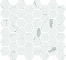 Torcello White Hexagon, 324 x 280 x 5