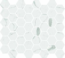 Torcello White Hexagon, 324 x 280 x 5