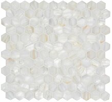 White Pearl Hexagon, 295 x 285 x 2