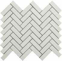 White Satin Chevron, 310 x 270 x 6