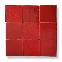 Zellige Alhambra Rouge Coral nr. 38 - 100 x 100