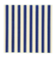 Regency Stripe Royal Blue on Country White, 152 x 152 x 7