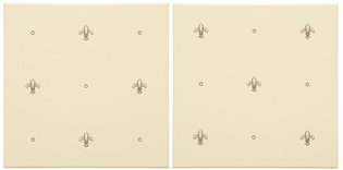 Fabergé Faberge Fleur De Lis 2-Tile Set, 152 x 152 x 7 per tile