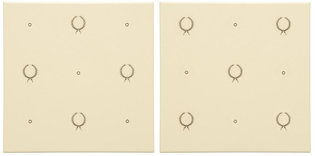 Fabergé Laudatory Wreath 2 Tile Set, 152 x 152 x 7 per tile