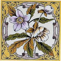 Windflower on Country White , 152 x 152 x 7