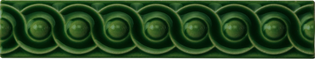 Edwardian Green Scroll, 152 x 29