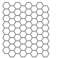 Winckelmans Hexagon Bleu Fonce, 25 x 25 x 9 (op net)