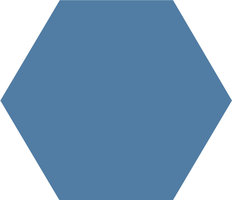 Winckelmans Hexagon Bleu Fonce, 150 x 150 x 9