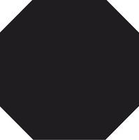 Winckelmans Octagon Noir, 100 x 100 x 9