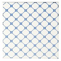 Marquee Blue (Midnight Blue on Brilliant White) , 152 x 152 x 7