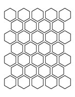 Winckelmans Hexagon Bleu porphyre 508 50 x 50 x 5 (op net)