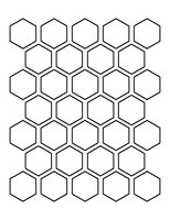 Winckelmans Hexagon Dambord/damiere noir/blanc 50 x 50 x 5 (op net)