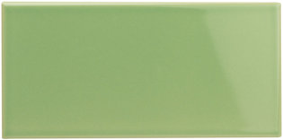 Palm Green Half Tile, 152 x 75 x 7