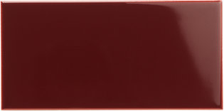 Burgundy Half Tile, 152 x 75 x 7