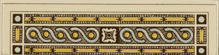 Symmetrical Classical quarter tile on Country White , 152 x 38 x 7