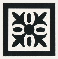 Montague 75 x 75 (Black on Dover White)