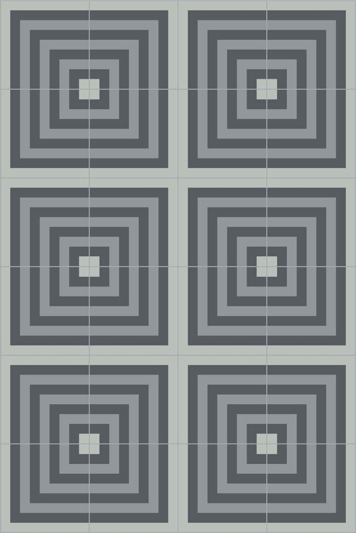 Bisazza cementtegel Square Pipe Corner Grey 200 x 200