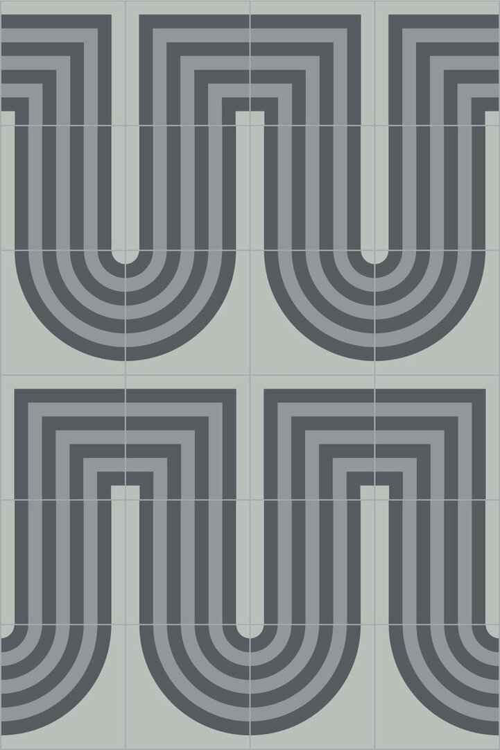 Bisazza cementtegel Square Duct Grey 200 x 200