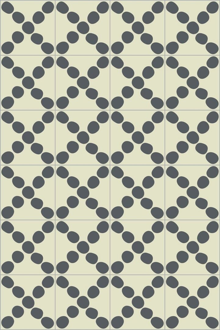 Bisazza cementtegel Square Croce White 200 x 200