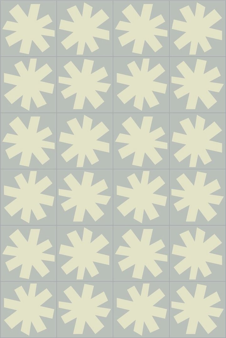 Bisazza cementtegel Square Asterisque Leger 200 x 200