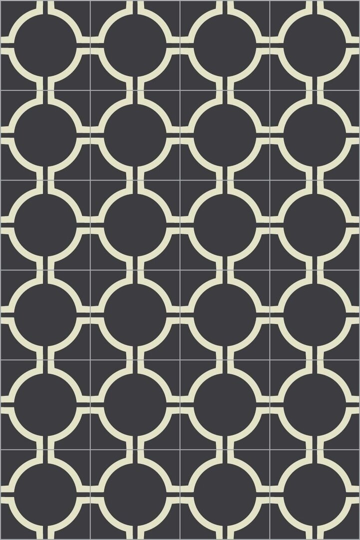 Bisazza cementtegel Square Circus Nero 200 x 200