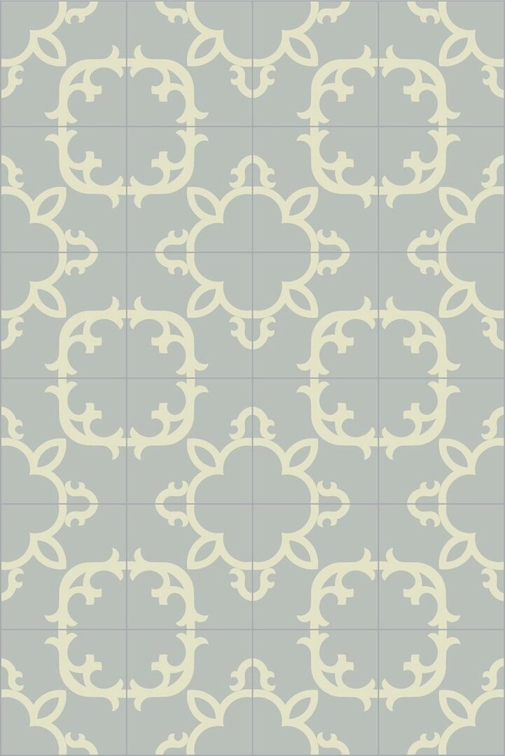 Bisazza cementtegel Square Lace Frost 200 x 200