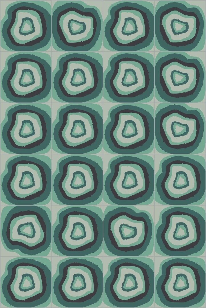 Bisazza cementtegel Square Brazilian Agata Verde 200 x 200
