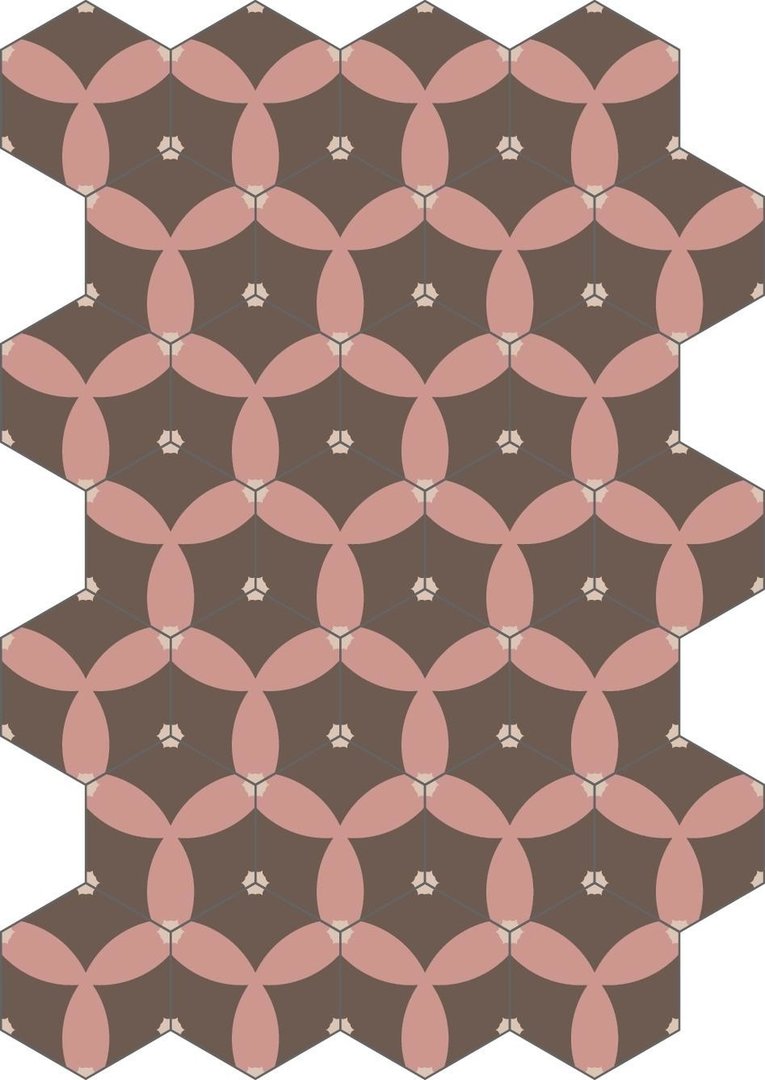 Bisazza cementtegel Hexagon Astral Bakery 200 x 230