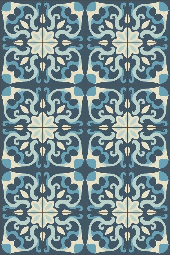 Bisazza cementtegel Square Spell Marino 200 x 200