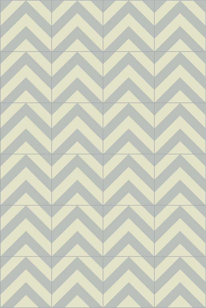 Bisazza cementtegel Square Zag Frost 200 x 200
