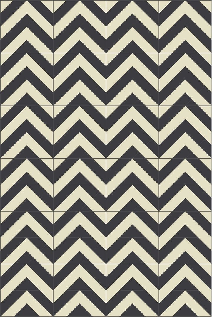 Bisazza cementtegel Square Zag Vaniglia 200 x 200