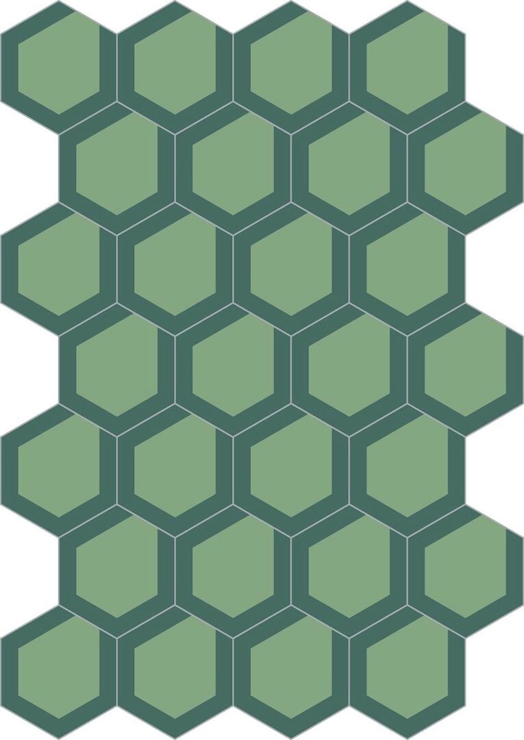 Bisazza cementtegel Hexagon Lucy 14 200 x 230