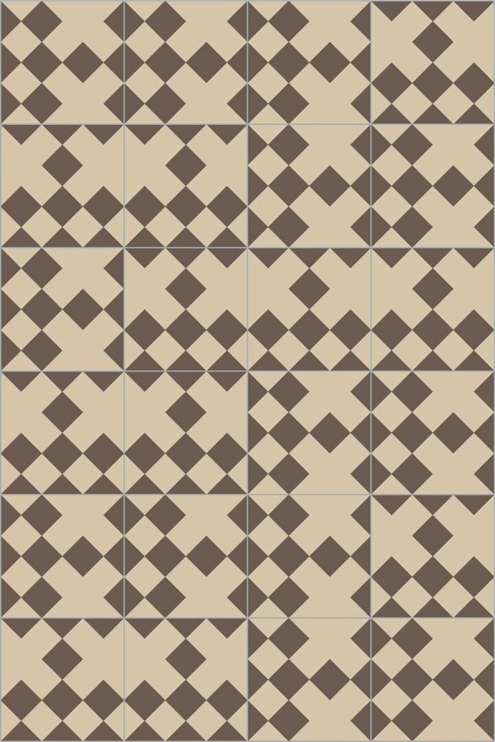 Bisazza cementtegel Square Domino 12 200 x 200