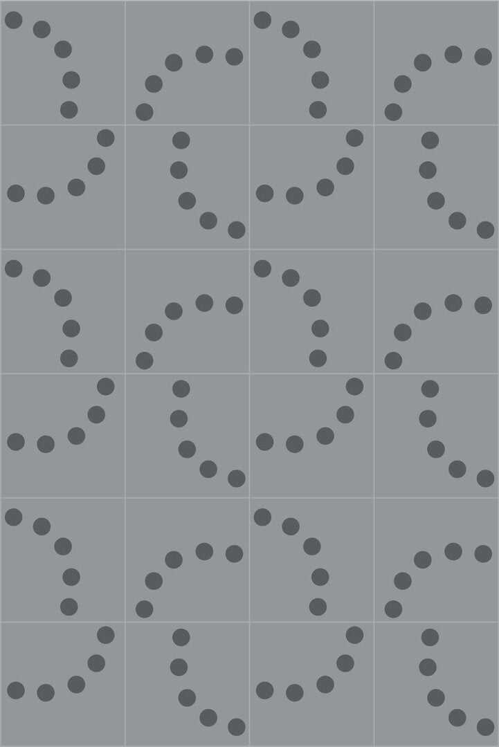 Bisazza cementtegel Square Perlas Humo D 200 x 200