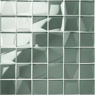 Silver Mirror 50mm Facet Mosaic 310 x 310 x 5