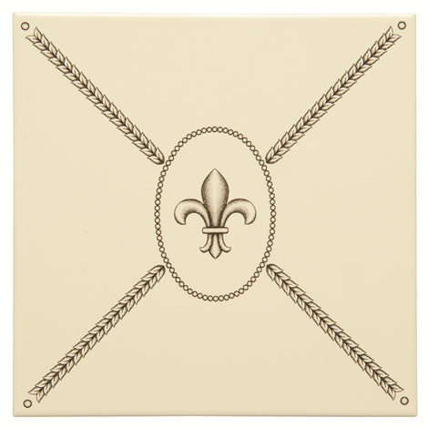 Fabergé Cartouche With Fleur De Lis 152 x 152