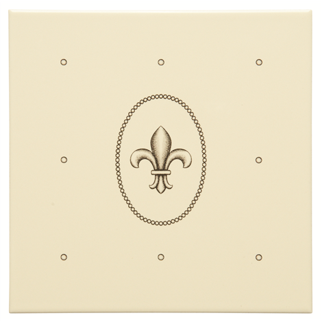 Fabergé Dot Cartouche With Fleur De Lis 152 x 152