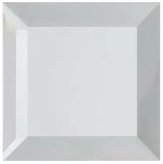 Silver Mirror Bevel Finishing Piece 100 x 100 x 8