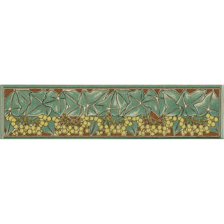 Ivy Quarter Tile on Country White 152 x 38