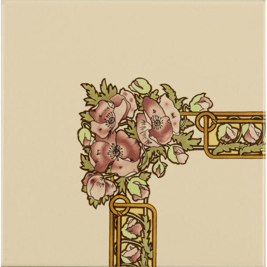 Nocturnal Slumber Corner Tile on Country White 152 x 152