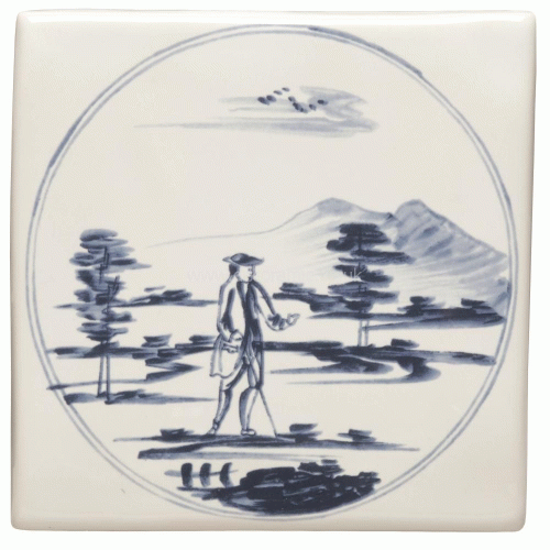 Man With Stick 127 x 127 x 10