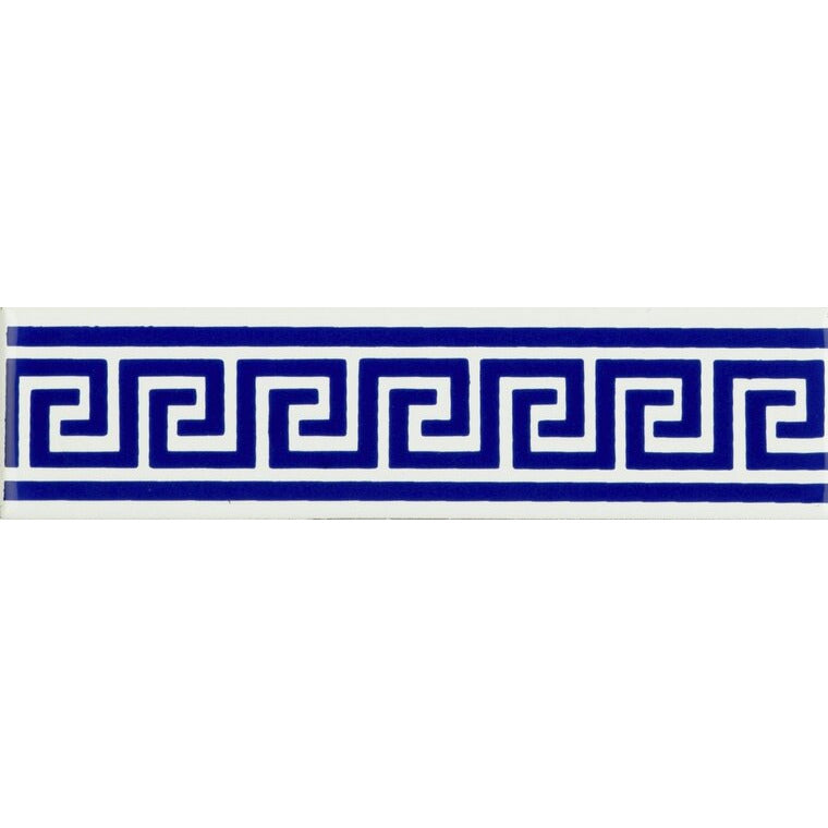 Royal Blue Greek Key, 152 x 40 x 7