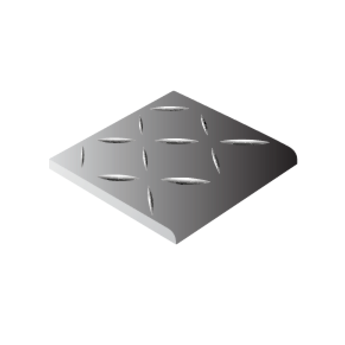 Accessoires #4 - Antislip With 1 Round Edge (Traptrede) 100 x 100