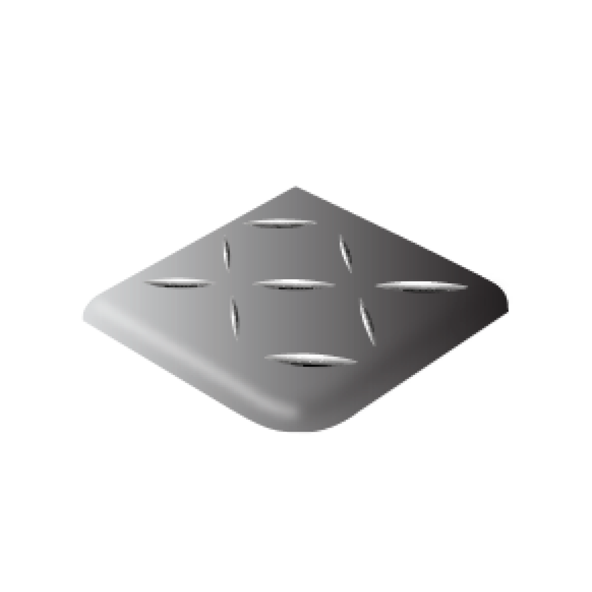 Accessoires #5 - Antislip With 2 Round Edges (Hoek Traptrede) 100 x 100