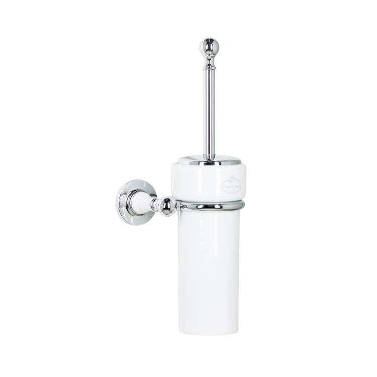Wall Toilet Brush Holder With Ceramic Pot