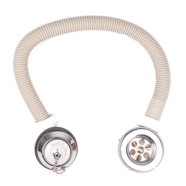 Exposed Bath Waste & Overflow With Porcelain Plug