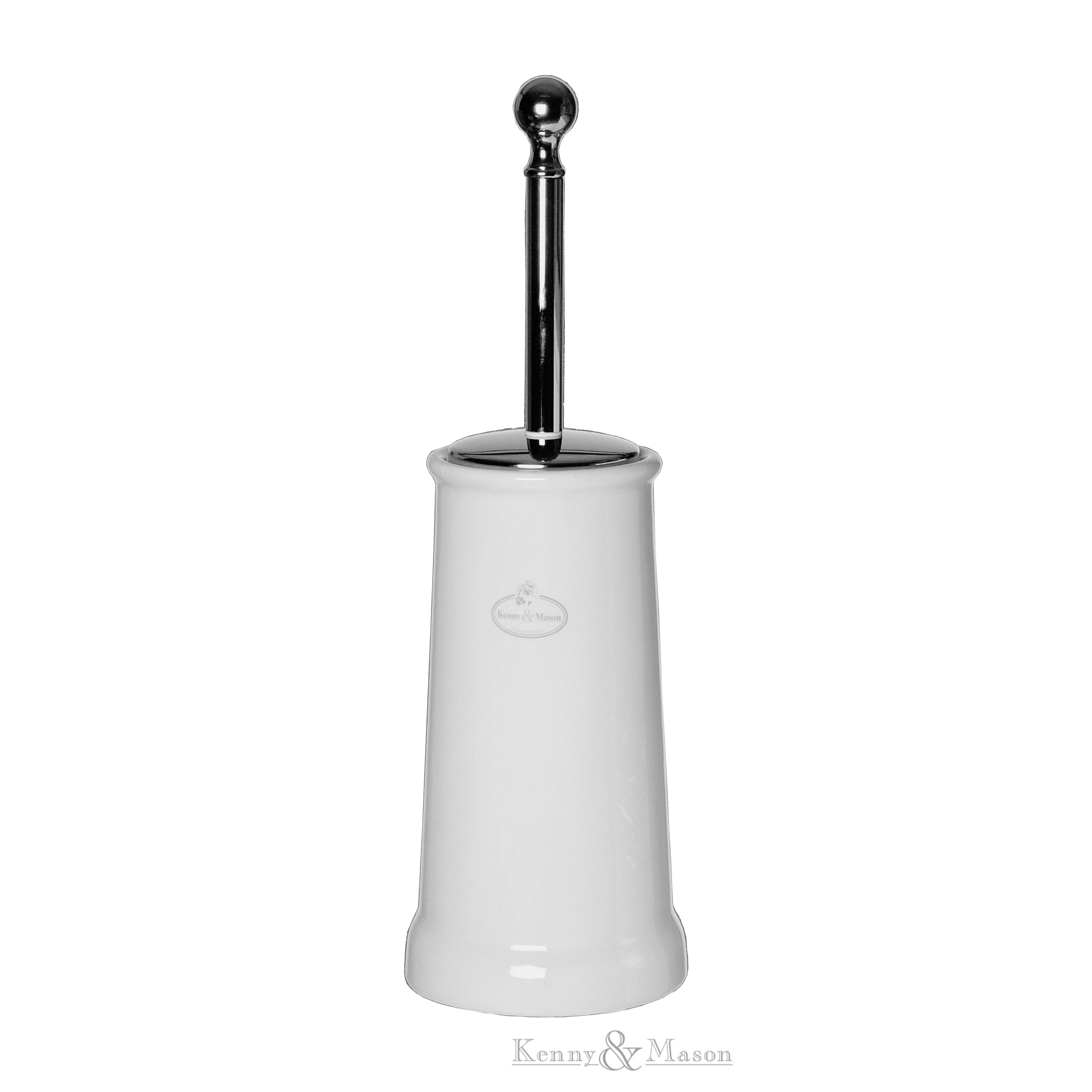 Fine Bone China - Toilet Brush - White