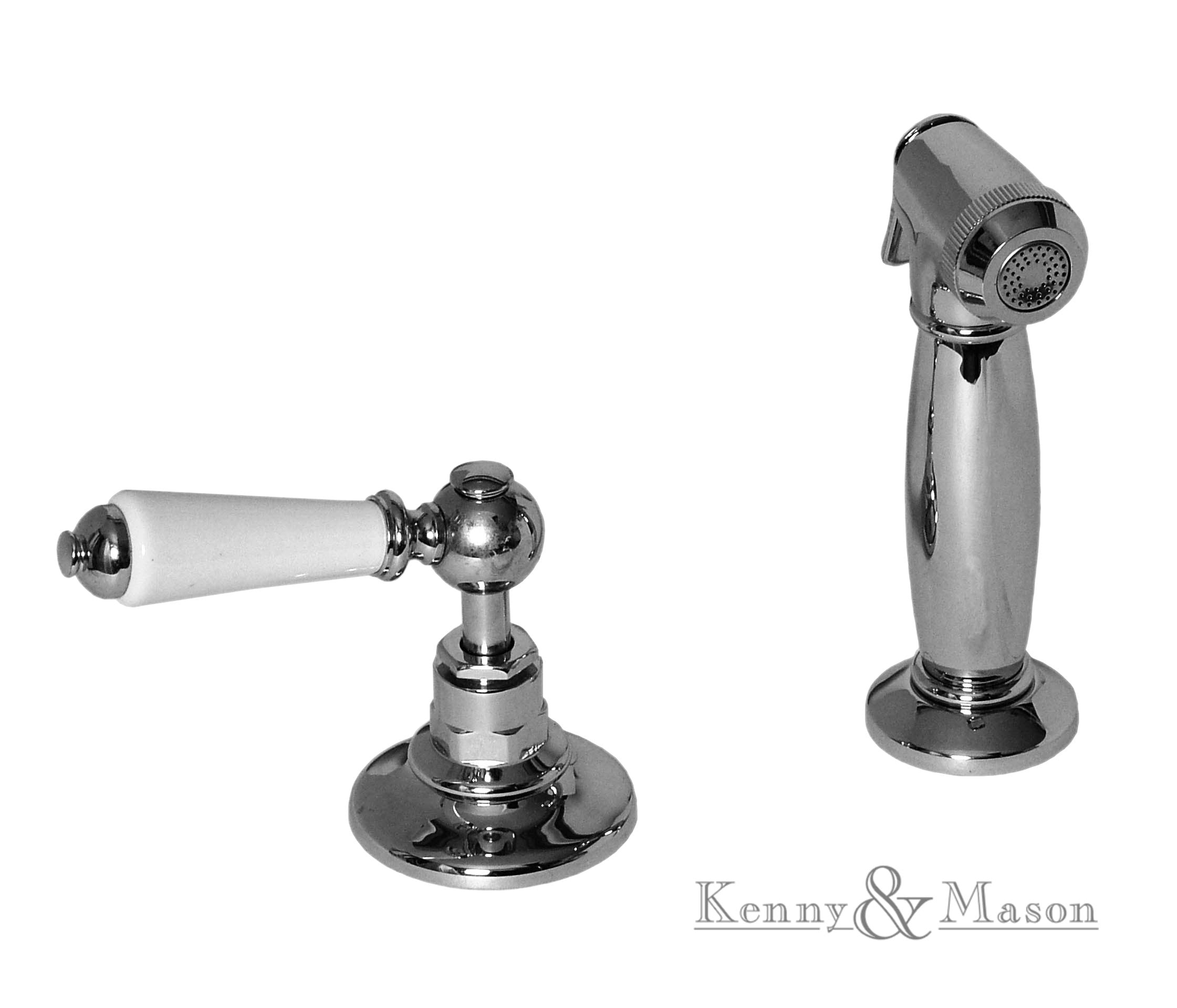 Kitchen Spray Set - White Lever